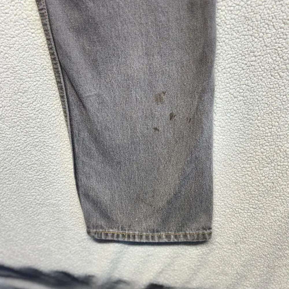 Vintage Levi's 505 Jeans Mens 32x30 Gray Straight Regular Fit Denim Y2k Hongkong